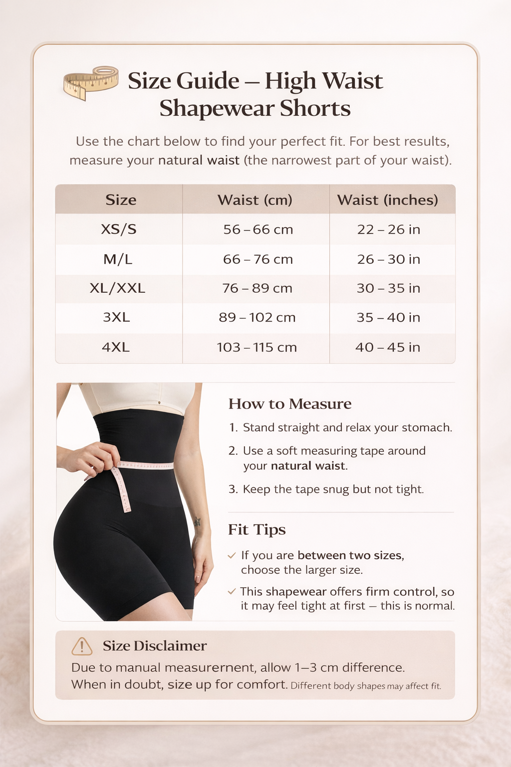 Seamless High Waist Plus Size Shapewear Shorts